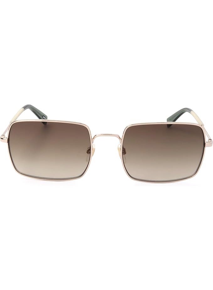 ليفايز نظارات شمسية ليفايز (Levi's) مربعة للنساء موديل LV 1019/S، إطار ذهبي مع عدسات بنية متدرجة، مقاس 57 مم - Image 2